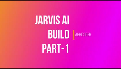 Iron Man Jarvis AI part-1 Desktop Voice Assistant  Python Tutorial  Abhicoder