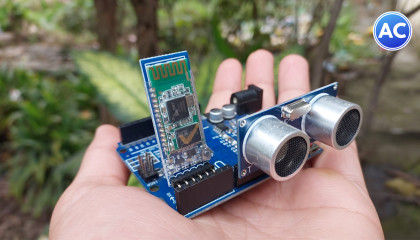 Arduino distance measuring using Bluetooth HC-05 and Ultrasonic sensor