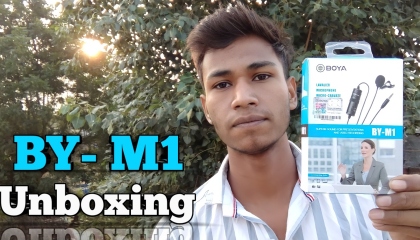 boya M1 mic unboxing with crazy Rohit hacker unboxing