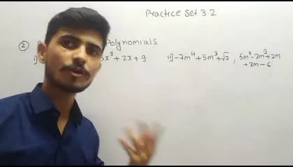 Practice set 3.2 Polynomial Class 9 th