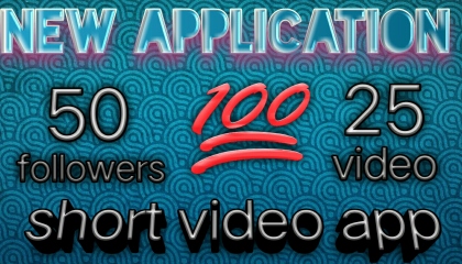 new application 50 Followers 20 video 😍😍