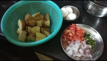 Aloo Anda Bharta  Potato bharta with egg