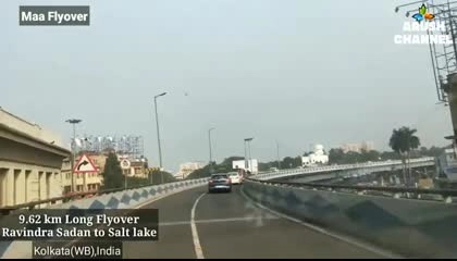 Kolkata Maa Flyover Bridge 9.62 km, (WB) India  कोलकाता का माँ फ्लाई ओवर ब्रिज