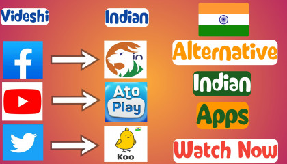 Facebook , Twitter , YouTube Alternative Indian Apps 😲