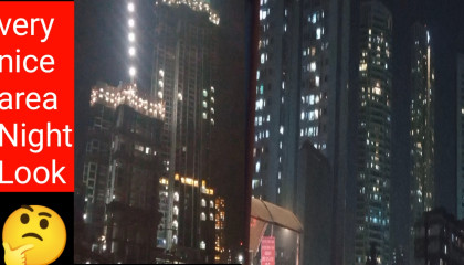 Very nice building area night scene Mumbai