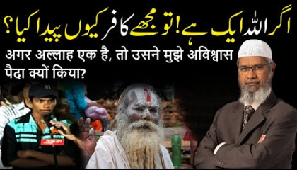 Muje ALLAH Nay Kafir Kio Paida Kia?  Dr Zakir Naik Urdu/Hindi Videos  Mera D