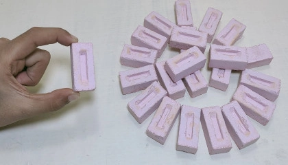 How To Make Mini cement Bricks At home