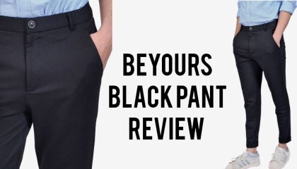Men Black Pant Unboxing and Review, Beyours Black Pant Review, Men Black Pant
