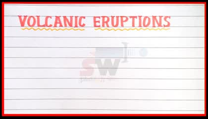 What is volcanic eruptions_definition of volcanic eruptions_short note on v