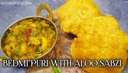 Bedmi poori with Aloo sabzi recipe  Bedmi Puri