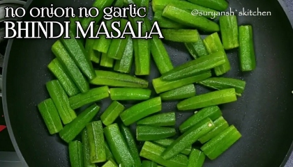 bhindi masala  No onion no garlic bhindi masala recipe  bhindi masala recipe