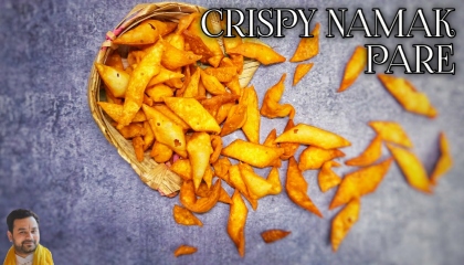 Crispy Namak Pare Recipe  How to Make Namak Pare in Hindi