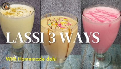 How to Hake Lassi With Yogurt / Panjabi Sweet Lassi / Sweet Yougrt Drink