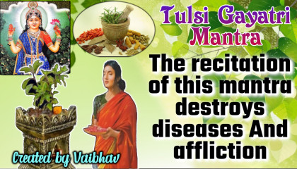 The recitation of this mantra destroys diseases And affliction