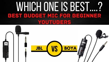 Boya BY-M1 VS JBL CSLM20B Mic For Beginner's Youtubers Full Details Review Trend