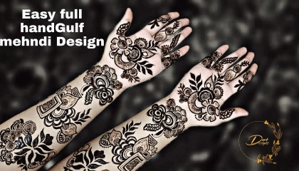 Easy full handGulf mehndi Design - Easy Mehndi for Beginners darkdesignsmehndi