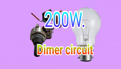 200w. Light dimer circuit
