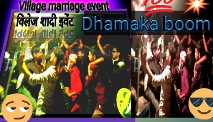 Village marriage event with arkestra