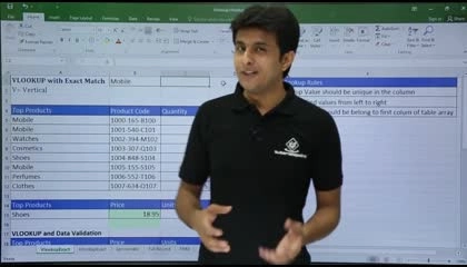 MS Excel Vlookup Function