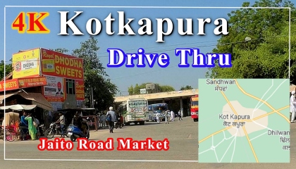 kotkapura city drive vlog Jaito road market Punjab