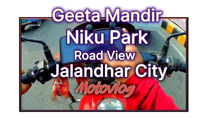 Bohat hi Bada City hai Jalandhar Niku park Geeta Mandir Roadveiw