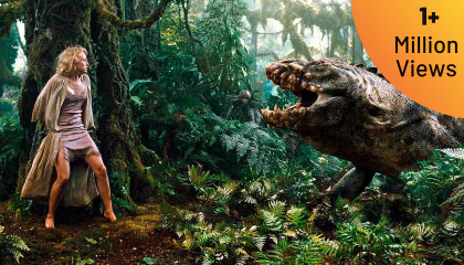 V-Rex vs Foetodon Scene - King Kong (2005) Action Movie Clips HD l Atoplay l