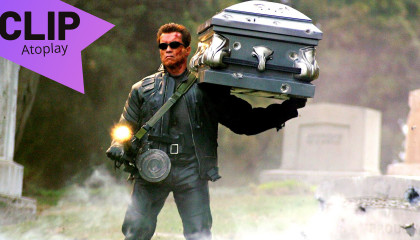 Terminator 3: Rise of the Machines Full Fight T-850 with Coffin and M1919, film