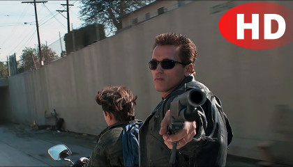 Truckchase scene  Terminator 2 Remastered l Atoplay Movie clip l