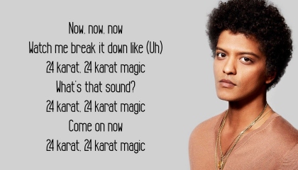 bruno mars 24k magic lyrics