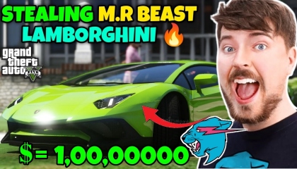 GTA-5 STEALING MR.BEAST  $10,00,000 LAMBORGHINI IN 24 HOURS CHALLEGE!