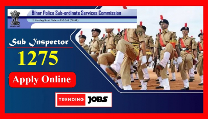 Bihar Police Sub Inspector Apply Online