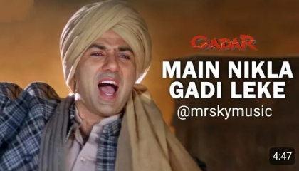 Main Nikla Gadi leke old Hindi Gaddar movie @mrskymusics (720p)