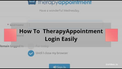 How To TherapyAppointment Login Sign Up & Access Easily