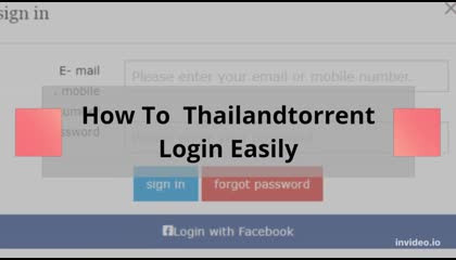 Thailandtorrent Login Sign UP @ Useful Page Details To Use