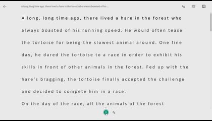 hare and tortoise story