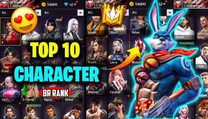 Top 10 Best Character In Free Fire For Br Rank🤫Br Rank Tips And Tricks 2023Bo