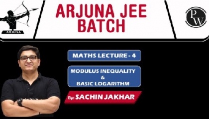 Basics Of Mathematics Lecture 04    Modulus Inequality & Basic Logarithm   