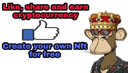 earn cryptocurrency by social media  create free NFTs