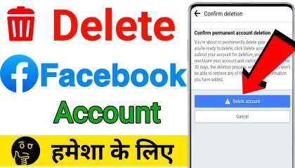 facebook account delete kaise kare  how to delete facebook account
