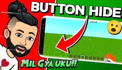 How To Hide Button in Minecraft in Hindi  Invisible HUD