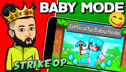 MINECRAFT, BUT MY MODE IS BABY  MCPE BABY MODE