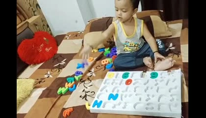 Alphabet Puzzles solve By baby kid.