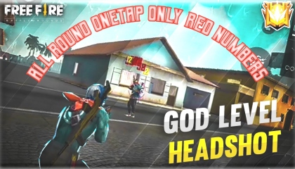 All Round Red Number Free Fire 🔥 Gameplay Lone  Wolf Match