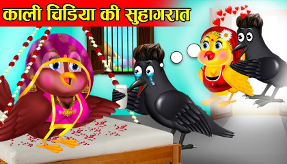 काली चिड़िया की सुहागरात-chidiya ki kahani-Chidiya Kahani- Hindi Cartoon-Tuni Ch