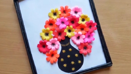 beautiful Paper Flower wall hanging decoration ideas autoplay