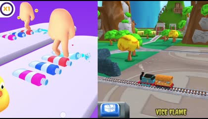 Thomas train game vs  Finger Running Game