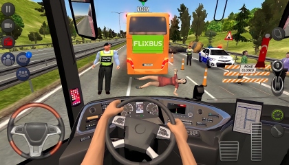 morden Bus simulator game play