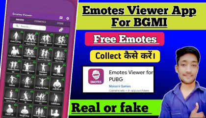 Emotes Viewer app se emotes kaise le/ Emotes Viewer App kya hai kaise use kare