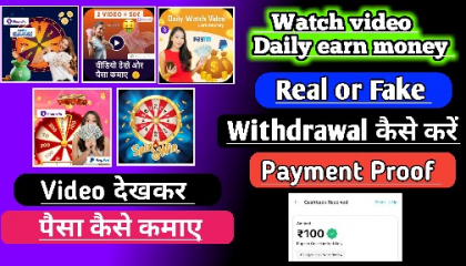 watch video daily earn money apps