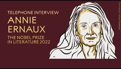 This interview in French and subtitled in English. nobelprize ।। Annie Ernaux